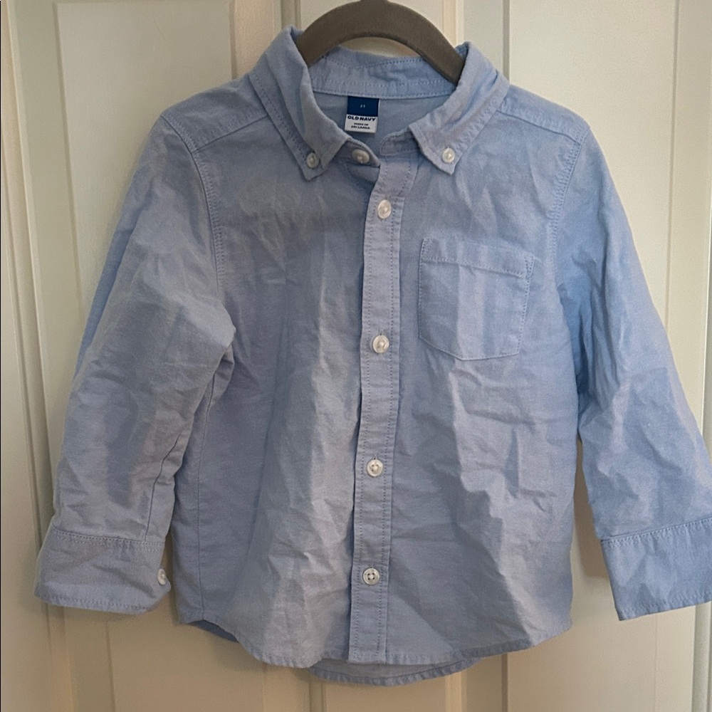 Old Navy Light Blue Kids Button Down Shirt